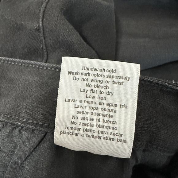 Judy Blue Jeans Women Size 27 Black High Rise 90s Slit Bottom Straight Leg - Picture 12 of 13